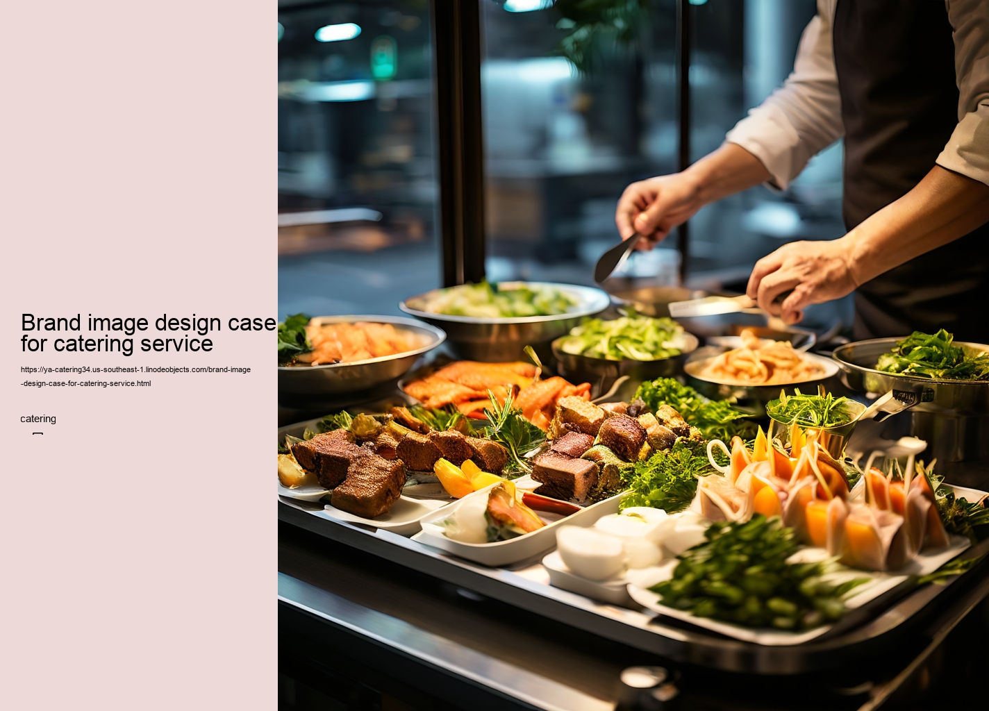 Brand image design case for catering service